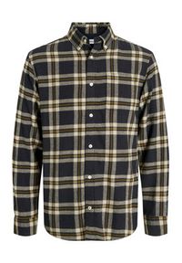 Jack & Jones - Jack&Jones Koszula Classic Flannel 12278406 Czarny Regular Fit. Kolor: czarny. Materiał: bawełna #6