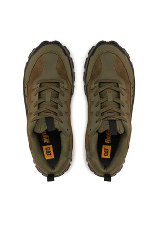 CAT Footwear Sneakersy Intruder Lite P726127 Zielony. Kolor: zielony. Materiał: skóra, zamsz