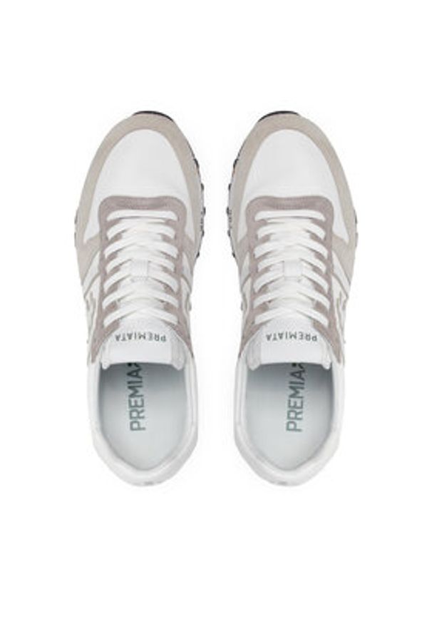 Premiata Sneakersy Eric 5669 Biały. Kolor: biały. Materiał: skóra, zamsz