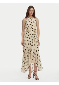 Marella Sukienka koktajlowa Fiero 2613221112 Beżowy Regular Fit. Kolor: beżowy. Materiał: wiskoza. Styl: wizytowy #1