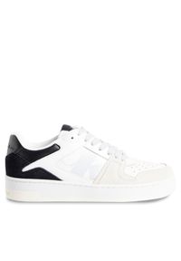 Calvin Klein Jeans Sneakersy Basket Cupsole Mod Vint YW0YW01051 Biały. Kolor: biały. Materiał: skóra
