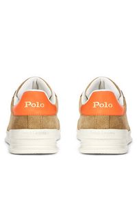 Polo Ralph Lauren Sneakersy Heritage Court 809955691005 Brązowy. Kolor: brązowy. Materiał: skóra