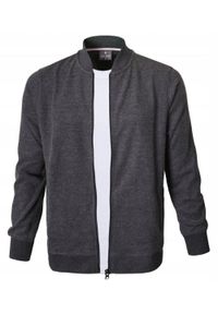 Wygodna, Rozpinana Bawełniana Bluza - Pako Jeans - Grafit. Materiał: poliester, bawełna