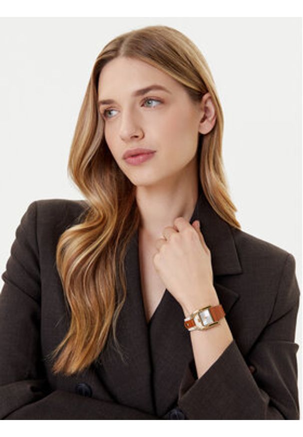 Fossil Zegarek Harwell ES5346 Brązowy. Kolor: brązowy