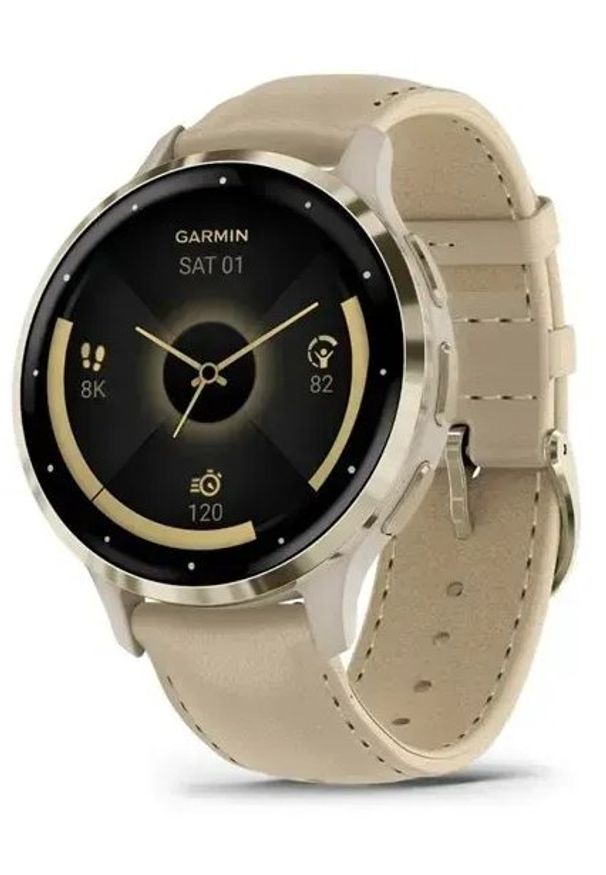 GARMIN - Garmin 010-02785-55 smartwatch / zegarek sportowy 3,05 cm (1.2") AMOLED 41 mm Cyfrowy 390 x 390 px Ekran dotykowy Złoto Wi-Fi GPS. Rodzaj zegarka: smartwatch. Kolor: złoty. Styl: sportowy