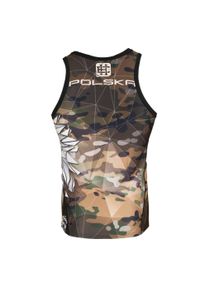 Koszulka sportowa bez rękawów męska Tank top rashguard EXTREME HOBBY POLSKA CAMO. Kolor: wielokolorowy, brązowy, zielony. Materiał: elastan, poliester. Długość rękawa: bez rękawów. Styl: sportowy