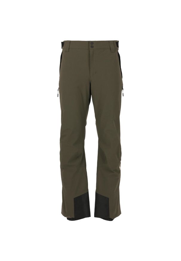 Spodnie narciarskie SOS Cervinia. Kolor: czarny, wielokolorowy, zielony. Długość: długie. Sport: narciarstwo