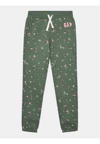 GAP - Gap Spodnie dresowe 789599-00 Zielony Regular Fit. Kolor: zielony. Materiał: bawełna #1