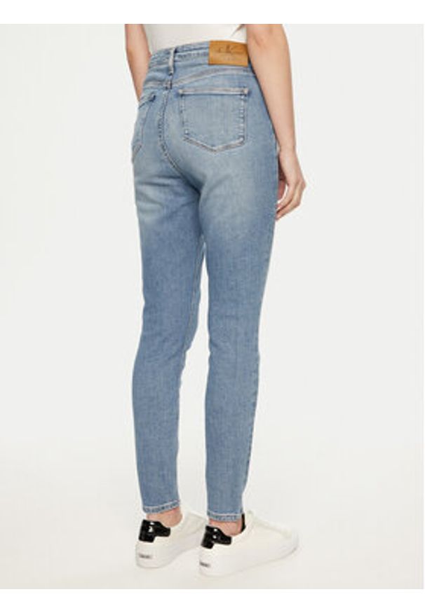 Calvin Klein Jeans Jeansy J20J224486 Błękitny Super Skinny Fit. Kolor: niebieski