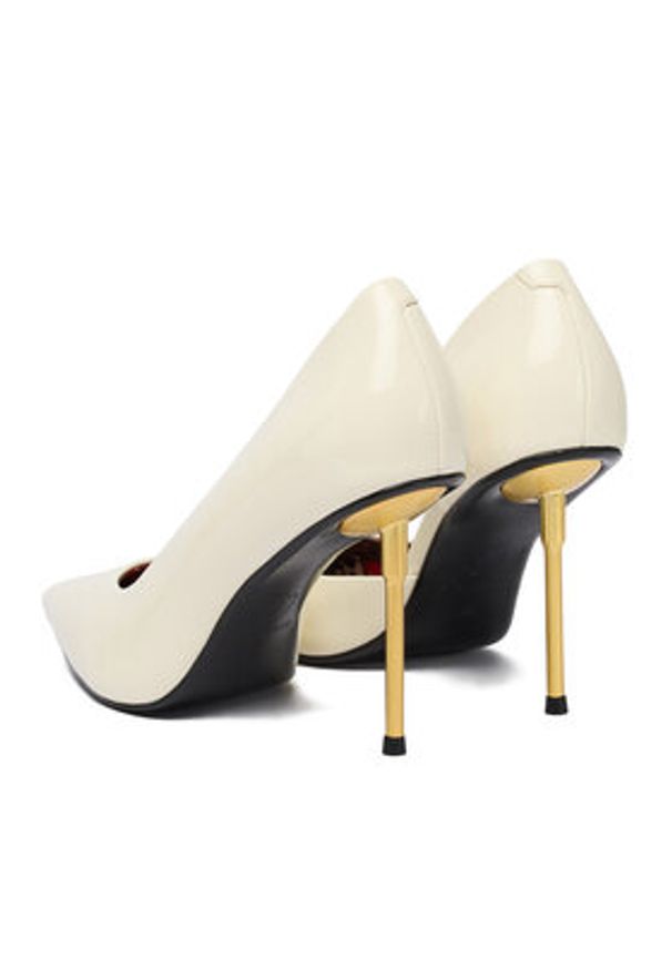 Eva Minge Szpilki EO-ZIA-24178-21 Écru. Materiał: skóra, syntetyk. Obcas: na szpilce