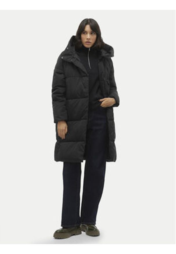 Vero Moda Płaszcz zimowy Stella 10300030 Czarny Loose Fit. Kolor: czarny. Materiał: syntetyk. Sezon: zima
