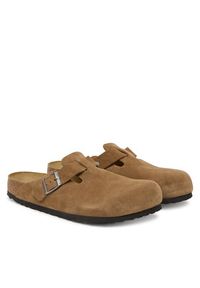Birkenstock Klapki Boston 1032813 Brązowy. Kolor: brązowy. Materiał: zamsz, skóra #3