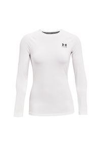 Longsleeve treningowy damski Under Armour HeatGear Compression. Kolor: biały. Długość rękawa: długi rękaw #1