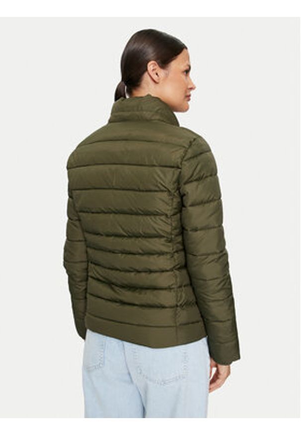 Tommy Jeans Kurtka zimowa Basic DW0DW18311 Zielony Slim Fit. Kolor: zielony. Materiał: syntetyk. Sezon: zima