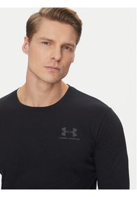 Under Armour Longsleeve Ua Sportstyle Left Chest 1329585 Czarny Loose Fit. Kolor: czarny. Materiał: bawełna. Długość rękawa: długi rękaw #5