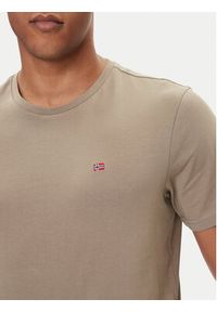 Napapijri T-Shirt Salis NP0A4H8D Beżowy Regular Fit. Kolor: beżowy. Materiał: bawełna #2