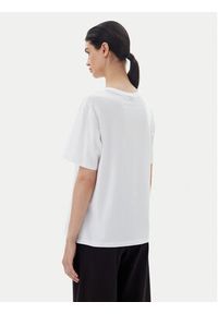 EA7 Emporio Armani T-Shirt 7W000028 AF10373 U0002 Biały Loose Fit. Kolor: biały. Materiał: bawełna