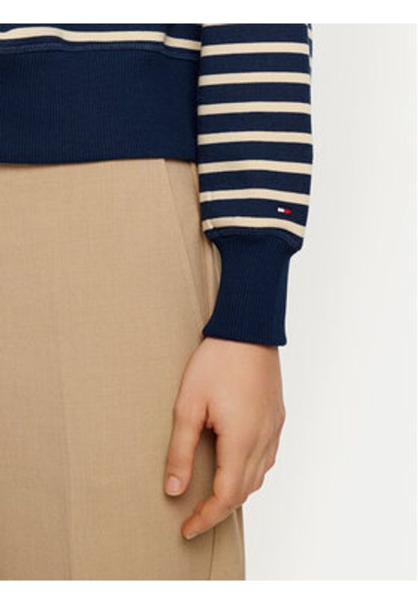 TOMMY HILFIGER - Tommy Hilfiger Bluza WW0WW44447 Granatowy Relaxed Fit. Kolor: niebieski. Materiał: bawełna