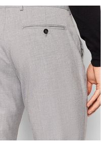 Selected Homme Spodnie garniturowe Logan 16056890 Szary Slim Fit. Kolor: szary. Materiał: wiskoza, syntetyk