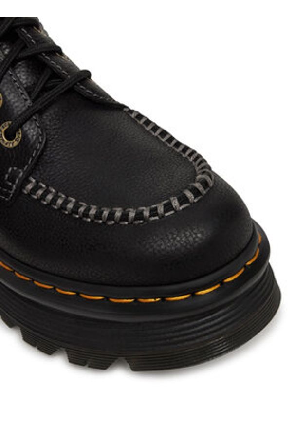 Dr. Martens Trapery Zebzag 4 Eye Boots DM41119001 Czarny. Kolor: czarny. Materiał: skóra