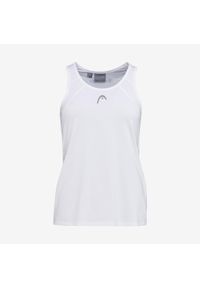 Head - Koszulka bez rękawów damska CLUB 22 Tank Top. Kolor: biały. Materiał: jersey, poliester, materiał. Długość rękawa: bez rękawów. Wzór: aplikacja