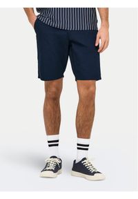 Only & Sons Szorty materiałowe Skal 22034682 Granatowy Slim Fit. Kolor: niebieski. Materiał: syntetyk, bawełna