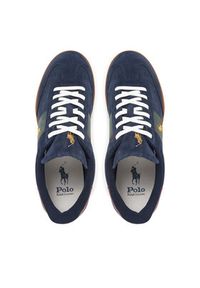 Polo Ralph Lauren Sneakersy Heritage Aera 809954903002 Granatowy. Kolor: niebieski. Materiał: skóra, zamsz #4