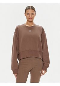 Adidas - adidas Bluza adicolor Essentials IR5971 Brązowy Oversize. Kolor: brązowy. Materiał: bawełna #1
