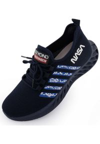 Nasa - Męskie Sneakersy NASA Rozmiar 42 - Stylowe i Wygodne. Kolor: niebieski. Materiał: materiał, syntetyk