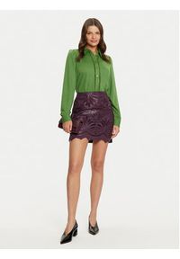 Vila Koszula Carmena 14102290 Zielony Regular Fit. Typ kołnierza: typu carmen. Kolor: zielony. Materiał: syntetyk, wiskoza #5