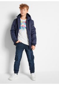bonprix - Dżinsy ze stretchem i gumką w talii, slim fit. Kolor: niebieski #3