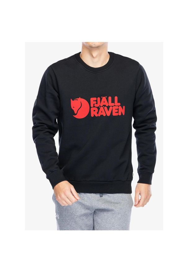 Fjällräven - Bluza męska Fjallraven Logo Sweater. Kolor: czarny