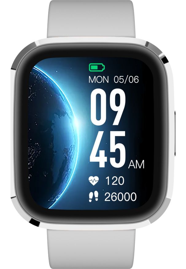 GARETT - Smartwatch Garett GRC Style Srebrny. Rodzaj zegarka: smartwatch. Kolor: srebrny