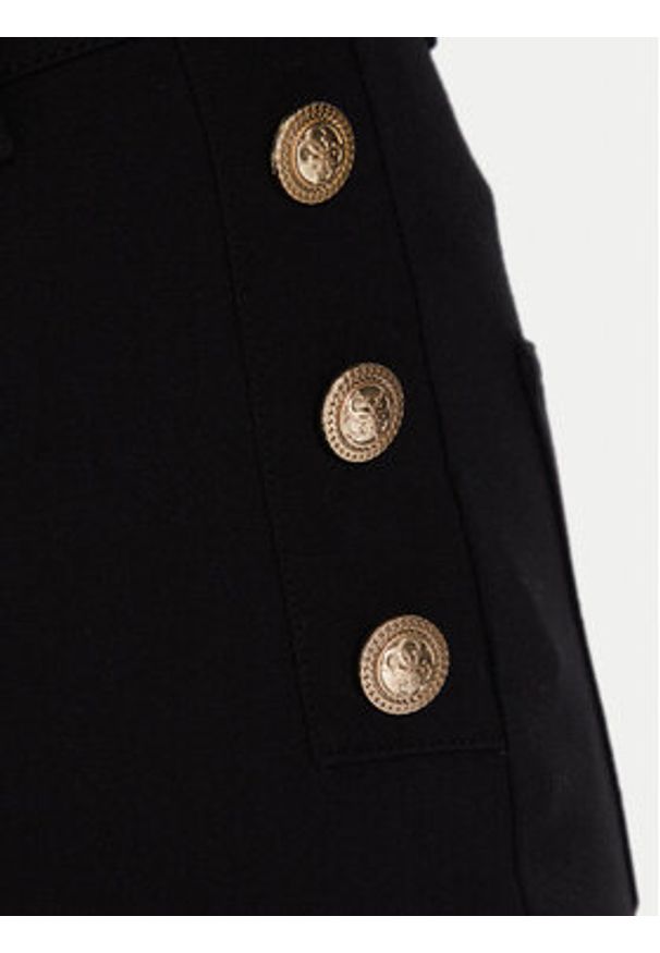 Guess Spodnie materiałowe W5BB16 KCMU2 Czarny Flare Fit. Kolor: czarny. Materiał: syntetyk, wiskoza