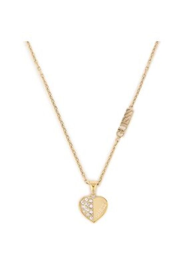 Guess Naszyjnik Lovely Guess JUBN03 035JW Żółte złocenie. Kolor: żółty