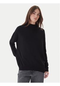 Kontatto Sweter 3M0822C Czarny Relaxed Fit. Kolor: czarny. Materiał: syntetyk #7