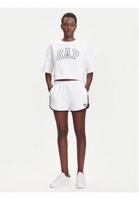 GAP - Gap Szorty sportowe 778453-02 Biały Regular Fit. Kolor: biały. Materiał: bawełna #4