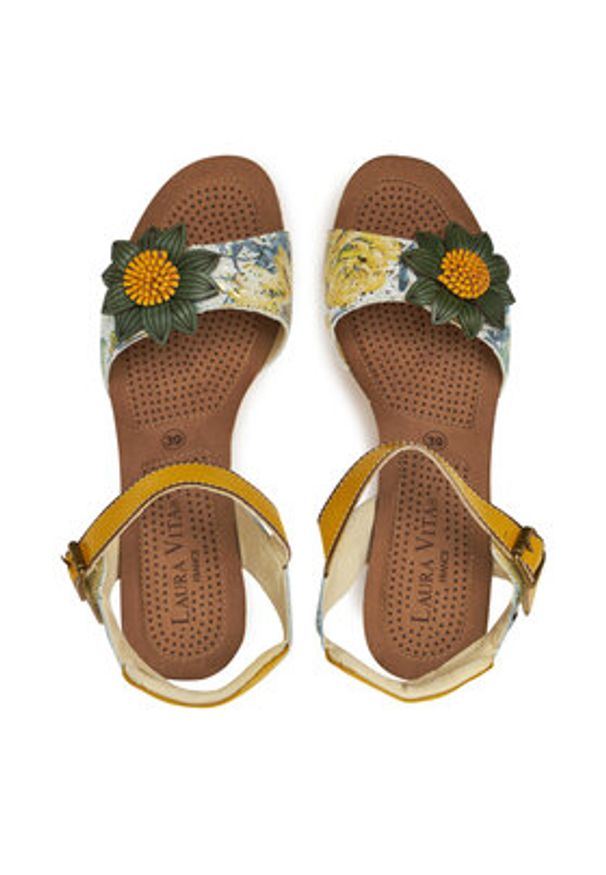 Laura Vita Espadryle Facyo 06 Kolorowy. Materiał: skóra. Wzór: kolorowy