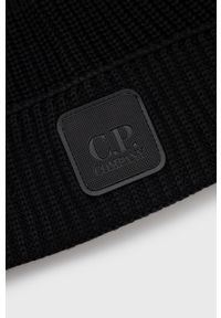 C.P. Company czapka bawełniana kolor czarny bawełniana. Kolor: czarny. Materiał: bawełna #2