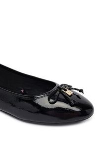 TOMMY HILFIGER - Tommy Hilfiger Baleriny Hilifger Patent Ballet FW0FW09005 Czarny. Kolor: czarny. Materiał: skóra #4