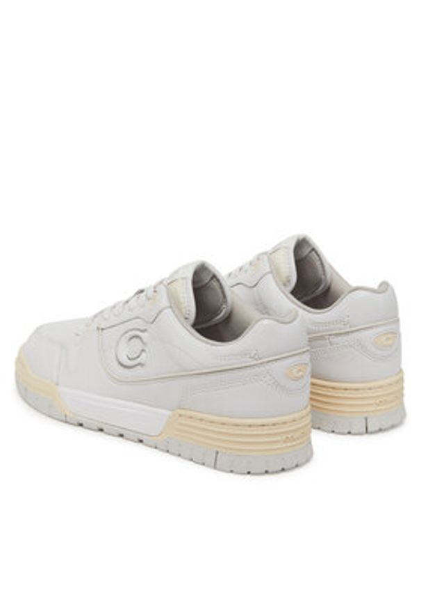 Coach Sneakersy Soho CAQ25 Biały. Kolor: biały. Materiał: skóra
