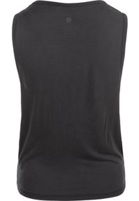 ENDURANCE - Koszulka do jogi Athlecia Diamy cropped tank top. Kolor: czarny. Materiał: poliester. Sport: joga i pilates