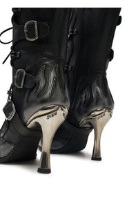 NEW ROCK Botki M-9591-S3 Czarny. Kolor: czarny. Materiał: skóra. Styl: rockowy #2