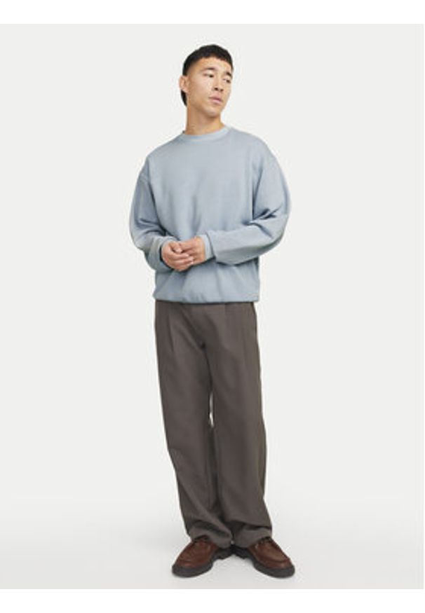 Jack & Jones - Jack&Jones Bluza Charge 12268273 Błękitny Loose Fit. Kolor: niebieski. Materiał: bawełna