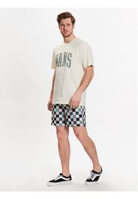 Vans Szorty kąpielowe The Daily Check Boardshort VN0007XS Biały Regular Fit. Kolor: biały. Materiał: syntetyk #5