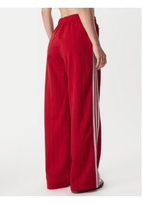 Adidas - adidas Spodnie dresowe Pinstripe Firebird Loose Trackpant KS9977 Czerwony Wide Leg. Kolor: czerwony. Materiał: syntetyk #2