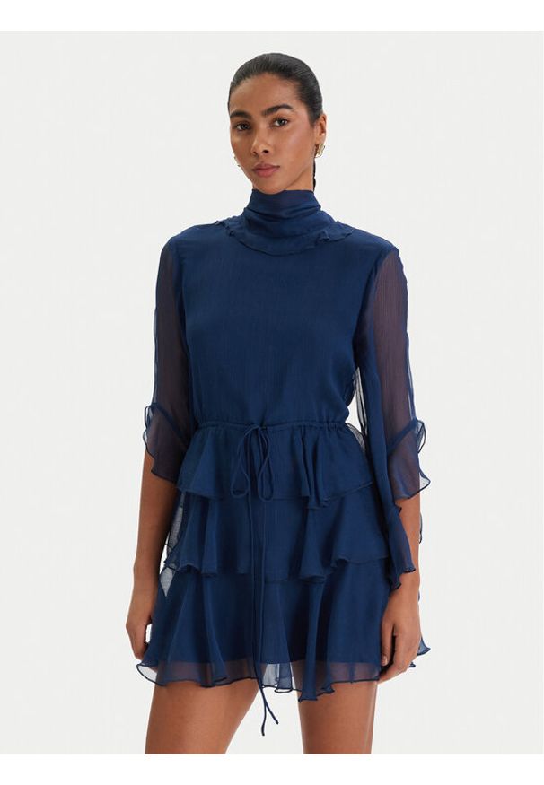 BARDOT - Bardot Sukienka koktajlowa Norah 60273DB Granatowy Slim Fit. Kolor: niebieski. Materiał: syntetyk. Styl: wizytowy