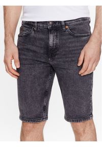 BOSS - Boss Szorty jeansowe Delaware 50488630 Szary Slim Fit. Kolor: szary. Materiał: jeans, bawełna #1