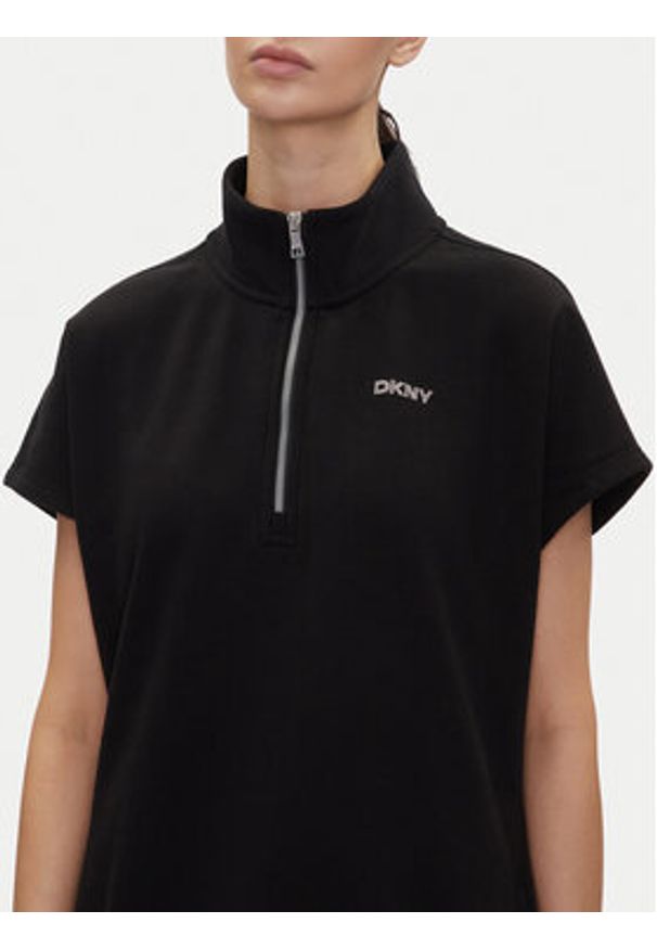 DKNY Sport Sukienka codzienna DP5D4895 Czarny Regular Fit. Okazja: na co dzień. Kolor: czarny. Materiał: syntetyk. Typ sukienki: proste, sportowe. Styl: sportowy, casual