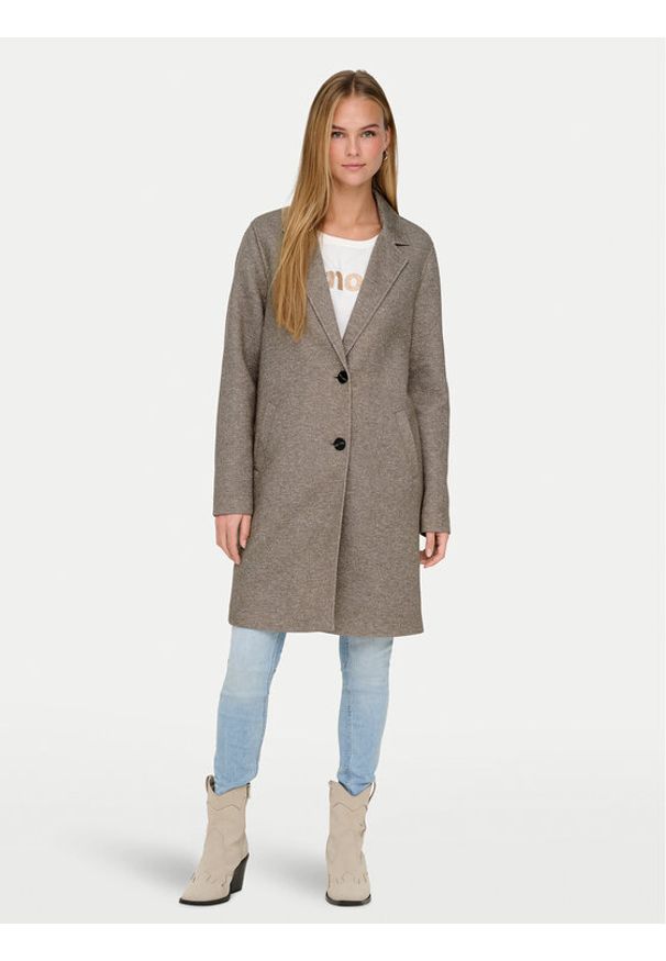 only - ONLY Płaszcz przejściowy Sedona 15321862 Szary Regular Fit. Kolor: szary. Materiał: syntetyk
